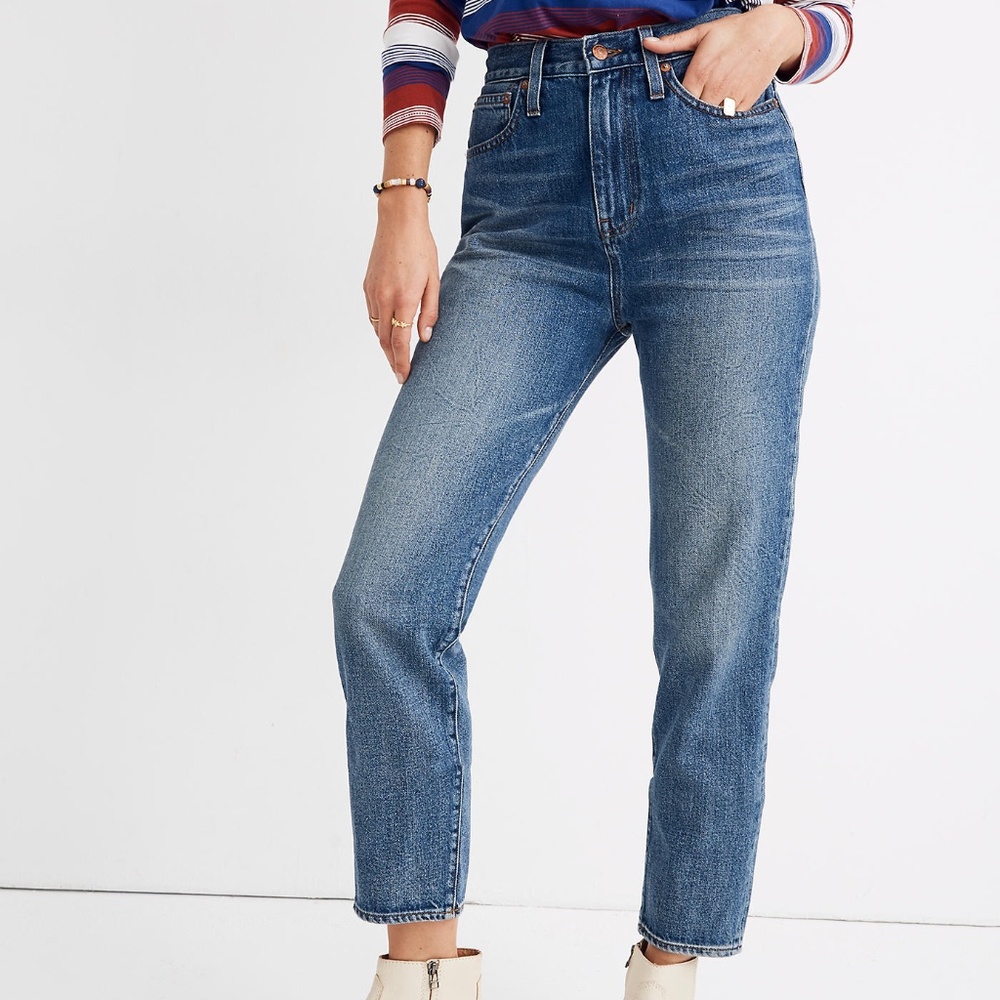 Madewell Petite Momjean in Downey Wash 28